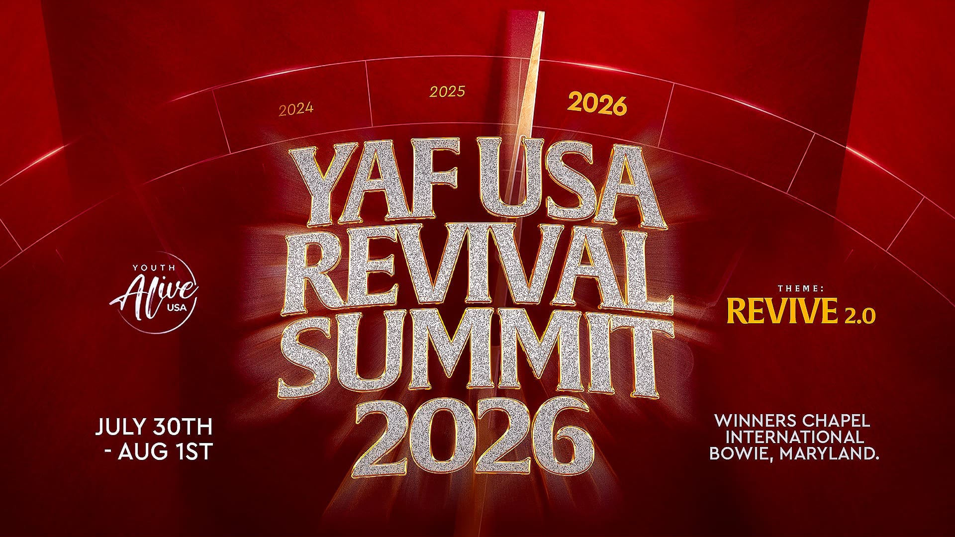 YAF Revival Summit 2026 Flyer YAF Revival Summit 2026 Flyer